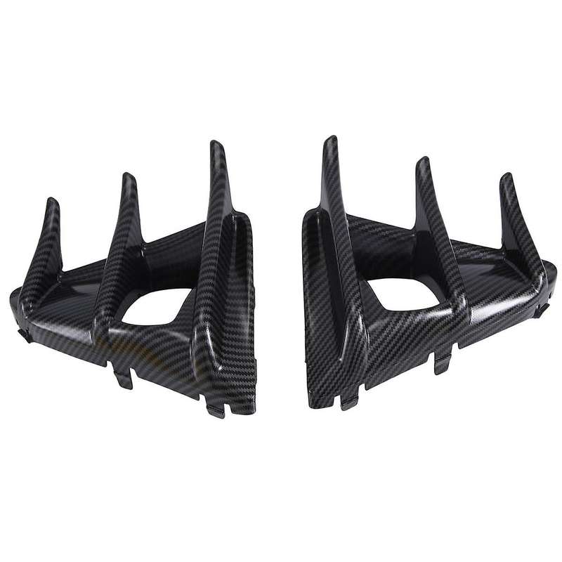 2Pcs Carbon Fiber Style Car Front Bumper LED Fog Light Bezel Covers for GT86 2017-2019