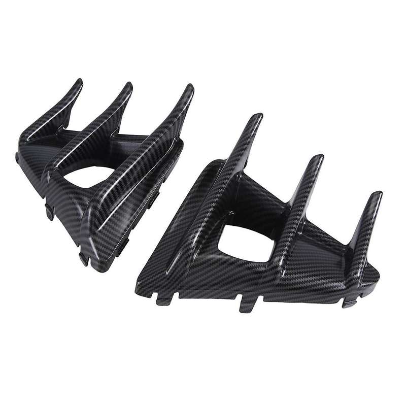 2Pcs Carbon Fiber Style Car Front Bumper LED Fog Light Bezel Covers for GT86 2017-2019