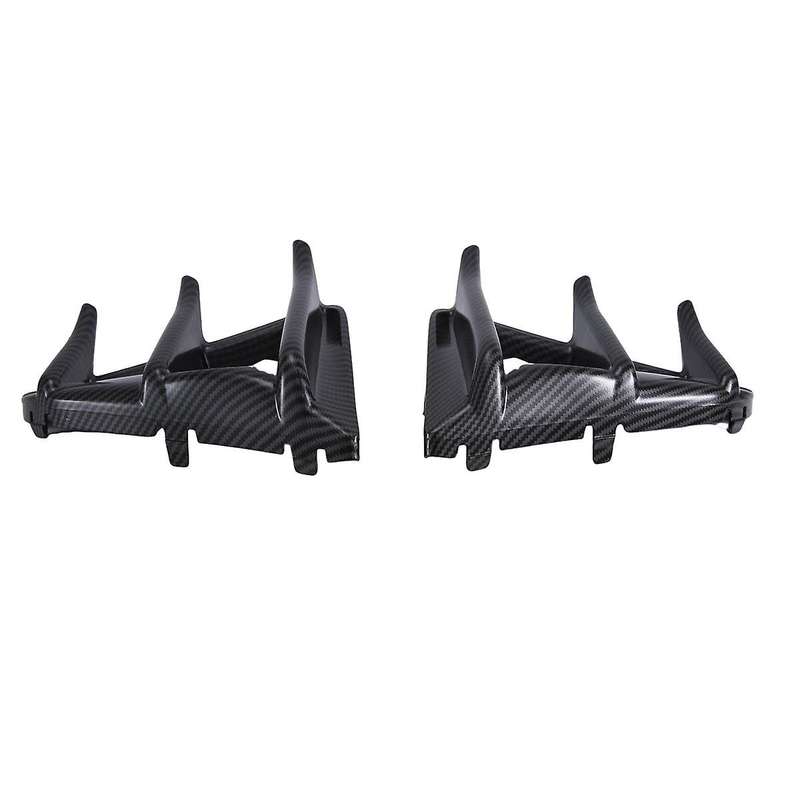 2Pcs Carbon Fiber Style Car Front Bumper LED Fog Light Bezel Covers for GT86 2017-2019