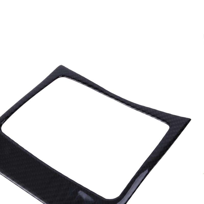 2Pcs Carbon Fiber Styling Water Cup Panel Cover Sticker Trim for A6 C7 A7 Interior Console Armrest S