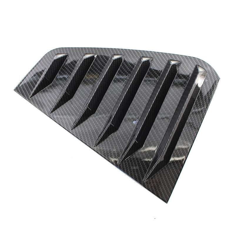 2PCS Carbon Look Side Window Louvers Sun Shade Cover for GOLF MK7 MK7.5-R 2014-2019