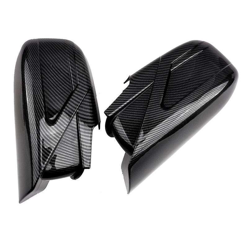 2Pcs Carbon Fiber Style Door Wing Mirror Cover Cap Fit for Accord 2003-2007