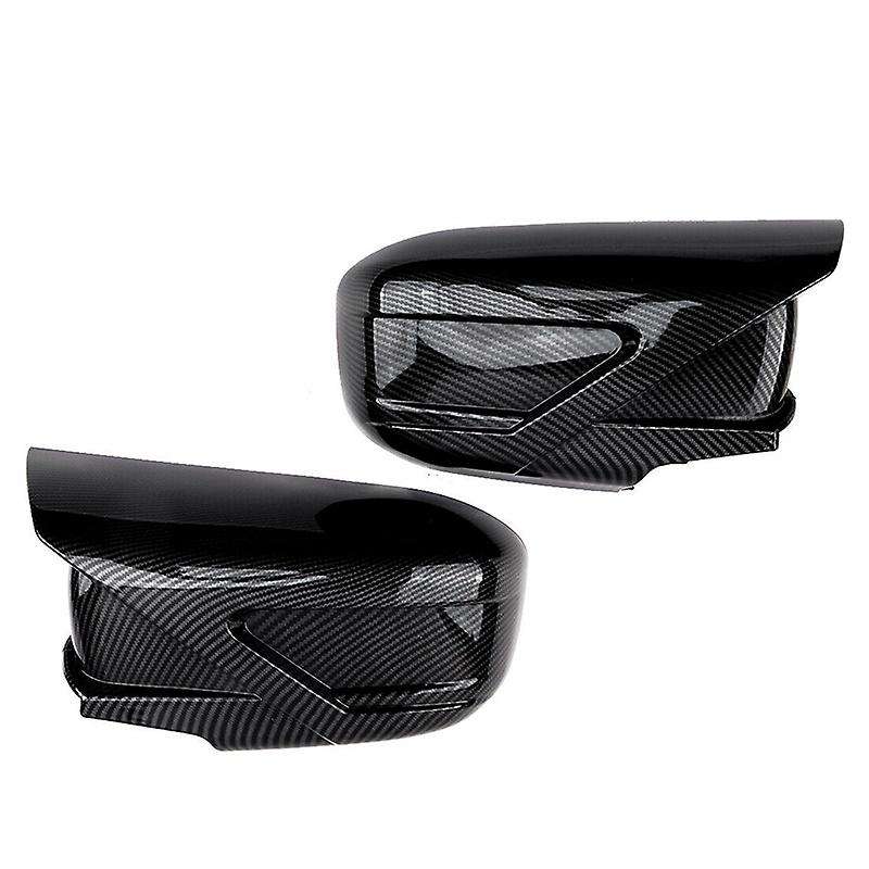 2Pcs Carbon Fiber Style Door Wing Mirror Cover Cap Fit for Accord 2003-2007