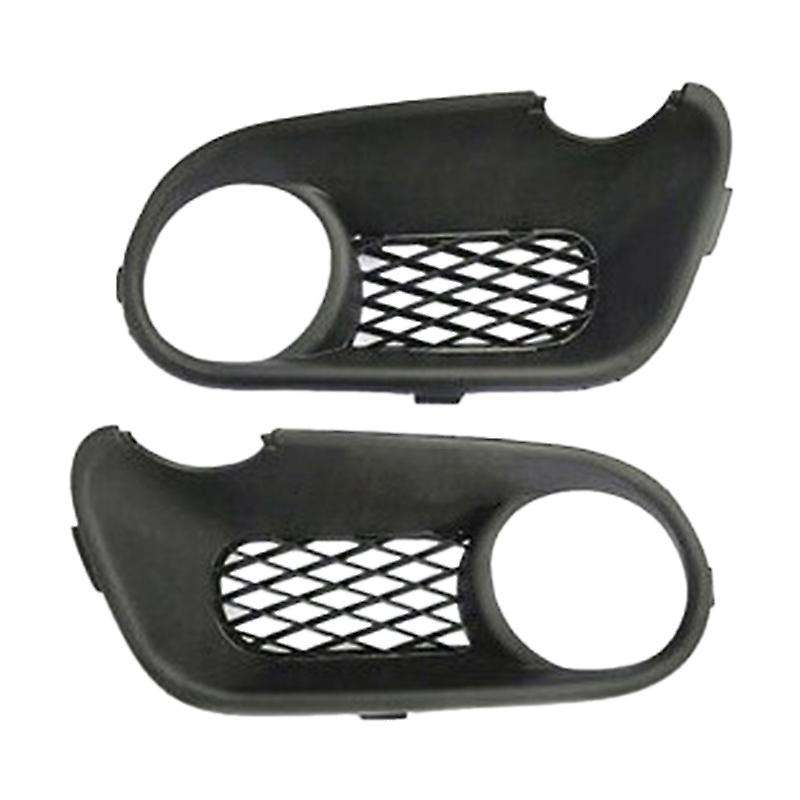 2Pcs Car-Styling Front Bumper Fog Lamp Fog Light Lower Grille Cover with Hole for  2003-2007 7L68536