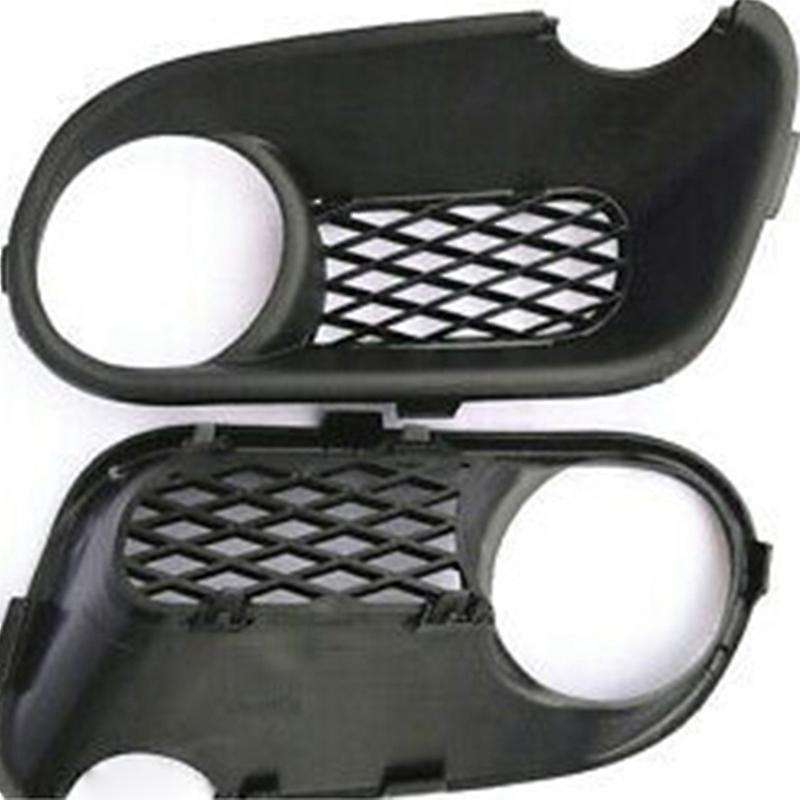 2Pcs Car-Styling Front Bumper Fog Lamp Fog Light Lower Grille Cover with Hole for  2003-2007 7L68536
