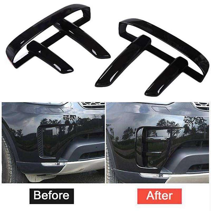 2Pcs Car-Stying Abs Front Fog Lamp Trim Decoration for Land 5 2017-2018 Auto Accessories