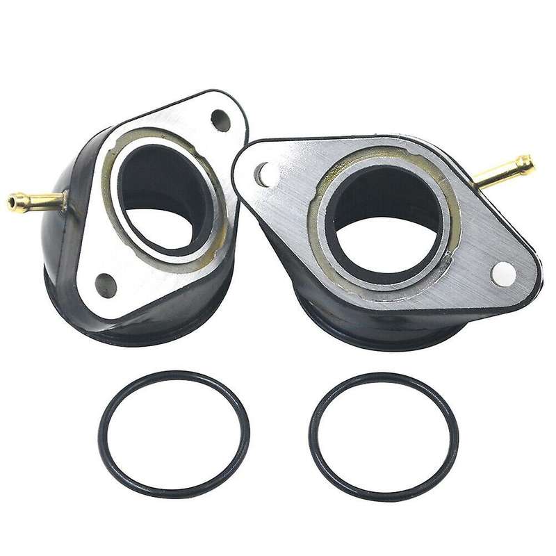 2Pcs Carburetor Intake Manifold Boot Joint Adapter Interface 2GV-13586-00 for XV 535 1988-1990 & 199