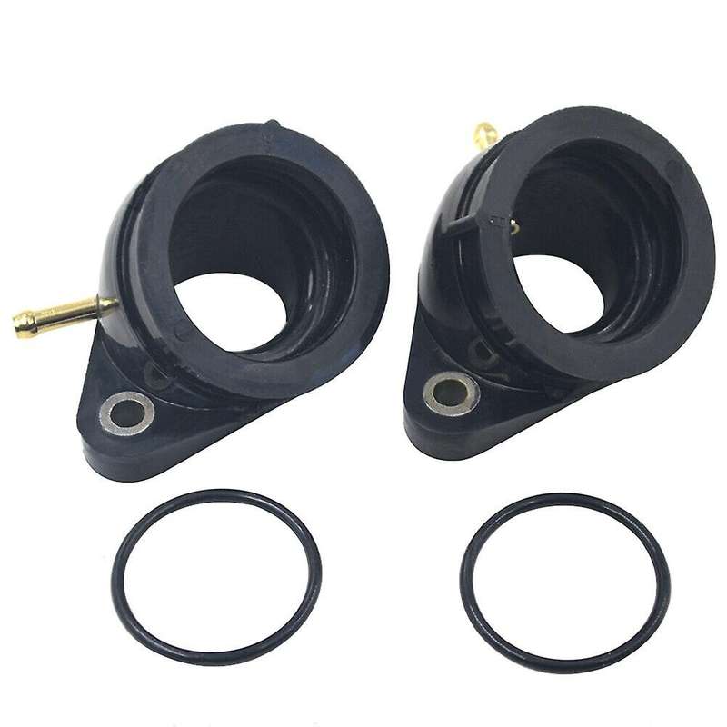2Pcs Carburetor Intake Manifold Boot Joint Adapter Interface 2GV-13586-00 for XV 535 1988-1990 & 199