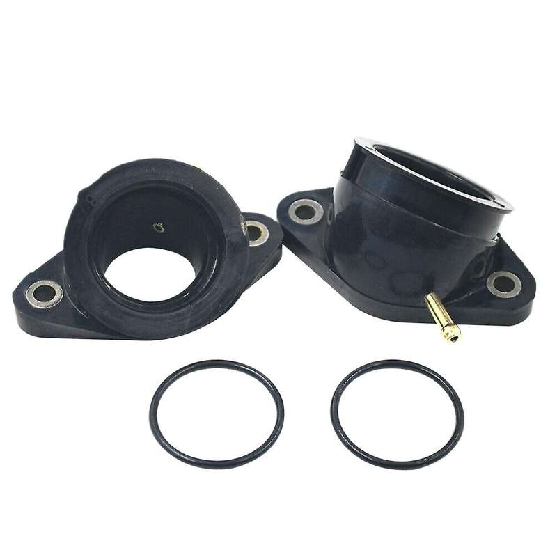2Pcs Carburetor Intake Manifold Boot Joint Adapter Interface 2GV-13586-00 for XV 535 1988-1990 & 199