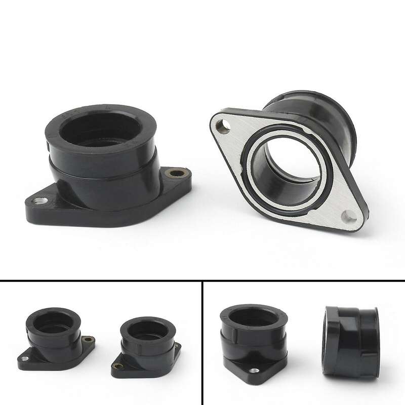 2Pcs Carburetor Intake Manifold Boot Joint Adapter Interface 5Y1-13586-01 for XT550 1982-1983