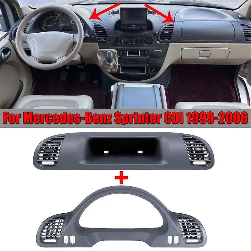 2Pcs CDI Storage Box Panel Center Dash Air Vent Auto for Sprinter CDI 1999-2006 9016801439 901680160