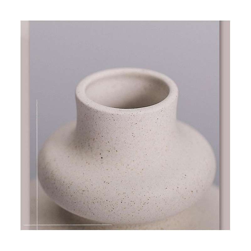 2Pcs Ceramic Vase, Pampas Grass Vase Modern Dried Flowers Vase Decorative Vase for Centerpieces Kit