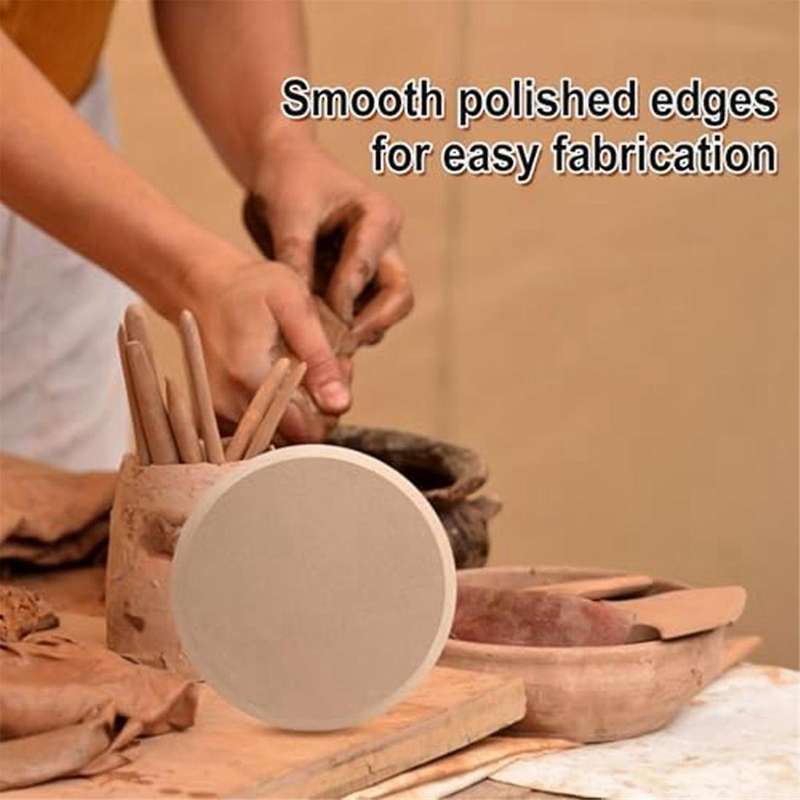 2PCS Ceramic Plate Forming Mold Pottery Tools for Clay Round Clay Mold Handbuilding Dish Plate Slump