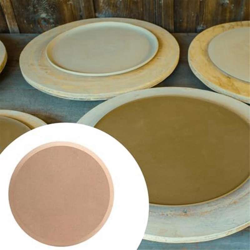 2PCS Ceramic Plate Forming Mold Pottery Tools for Clay Round Clay Mold Handbuilding Dish Plate Slump