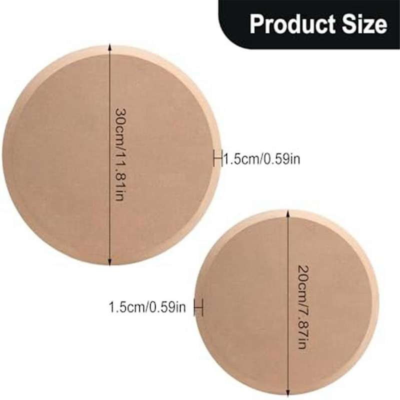 2PCS Ceramic Plate Forming Mold Pottery Tools for Clay Round Clay Mold Handbuilding Dish Plate Slump