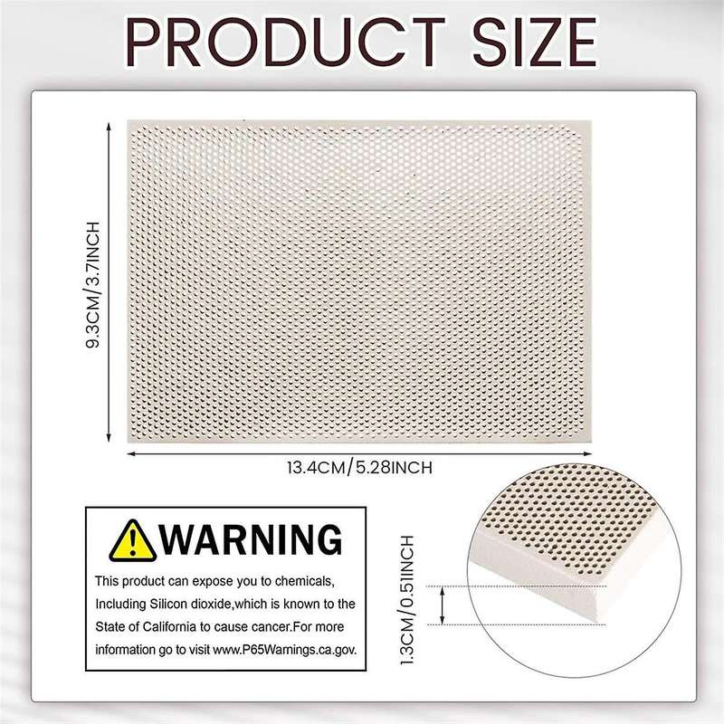 2pcs Ceramic Honeycomb Soldering Board Jewelry Soldering Block Welding Jewellers Heat Proof Solderi