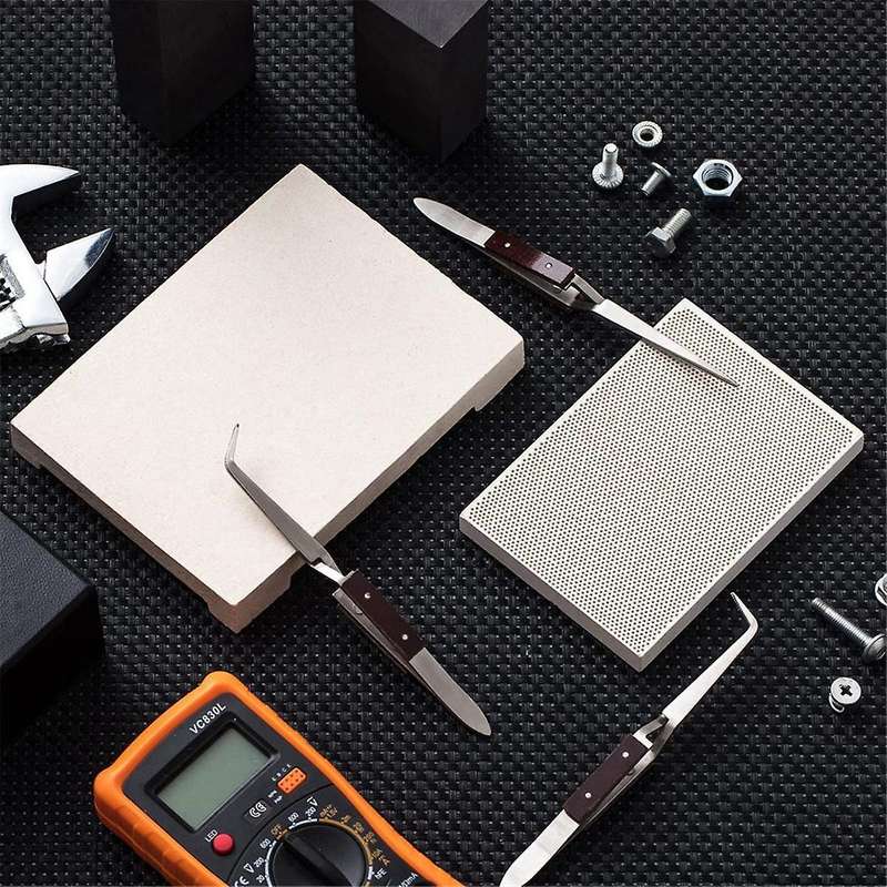 2pcs Ceramic Honeycomb Soldering Board Jewelry Soldering Block Welding Jewellers Heat Proof Solderi