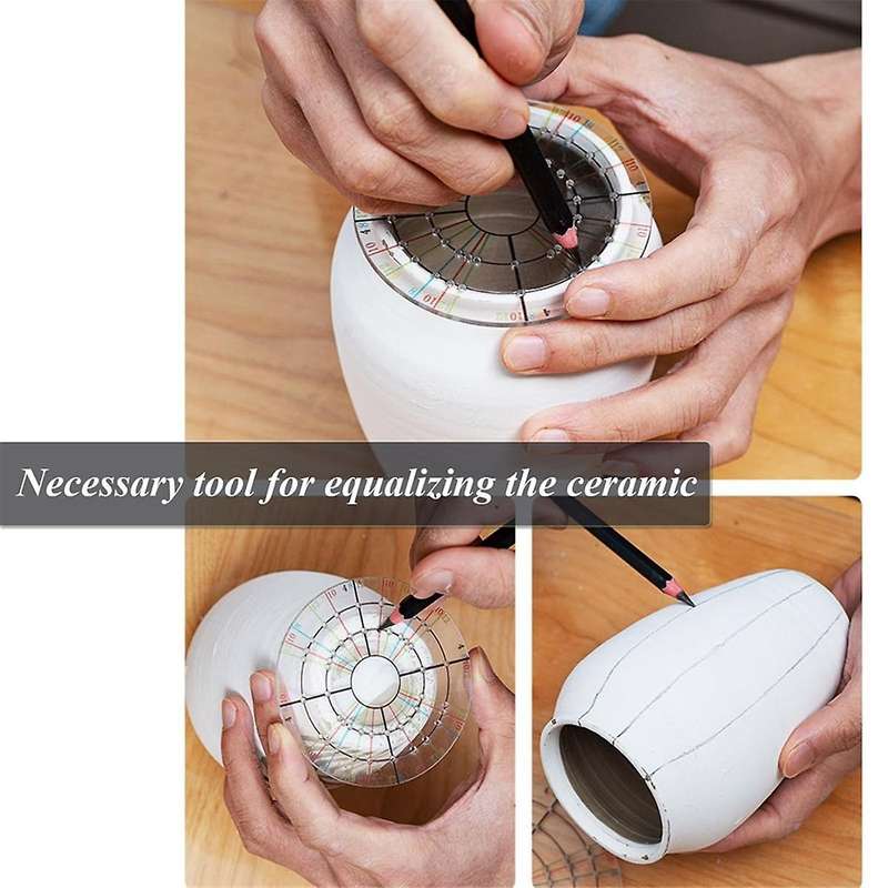 2Pcs Ceramic Pottery Trimming Spinner Tools Rotary Disc Pottery Wheel Trimmer Tool Clay Tools for Po