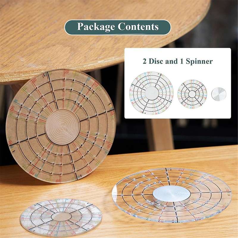 2Pcs Ceramic Pottery Trimming Spinner Tools Rotary Disc Pottery Wheel Trimmer Tool Clay Tools for Po