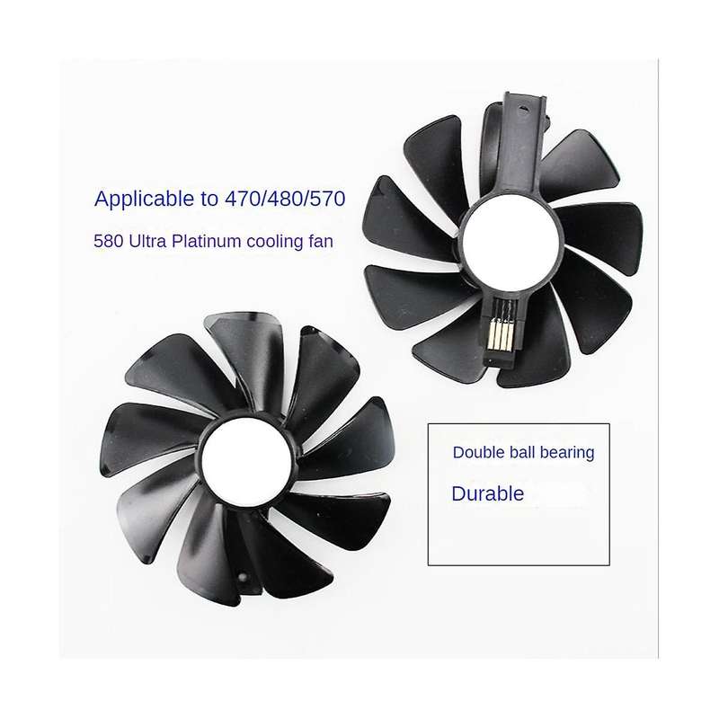 2Pcs CF1015H12D Cooler Fan for Sapphire Radeon RX 470 480 580 570 for NITRO Mining Edition RX580 RX