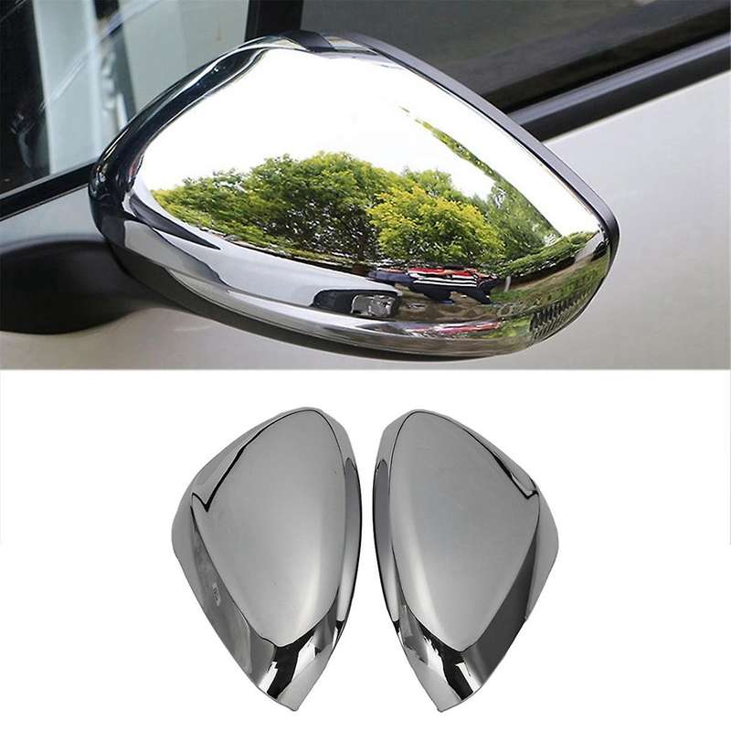 2Pcs Chrome Car Side Rearview Mirror Cover Trim for 2008 Side Door Wing Cover
