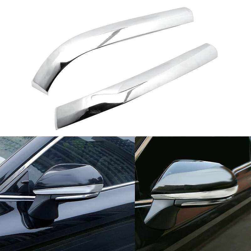 2Pcs Chrome Side Rearview Mirror Cover Trim for 2018 2019