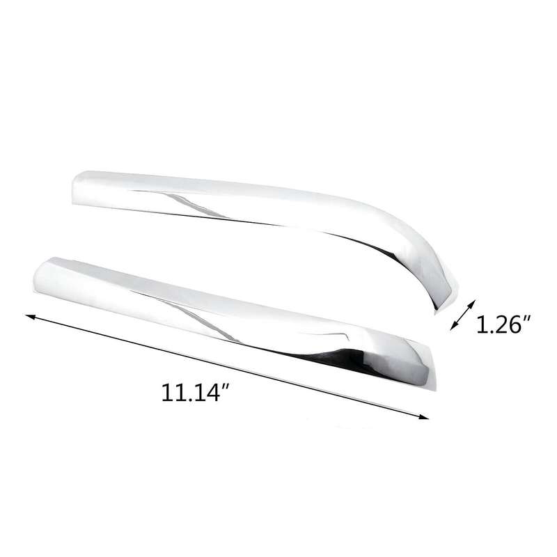 2Pcs Chrome Side Rearview Mirror Cover Trim for 2018 2019