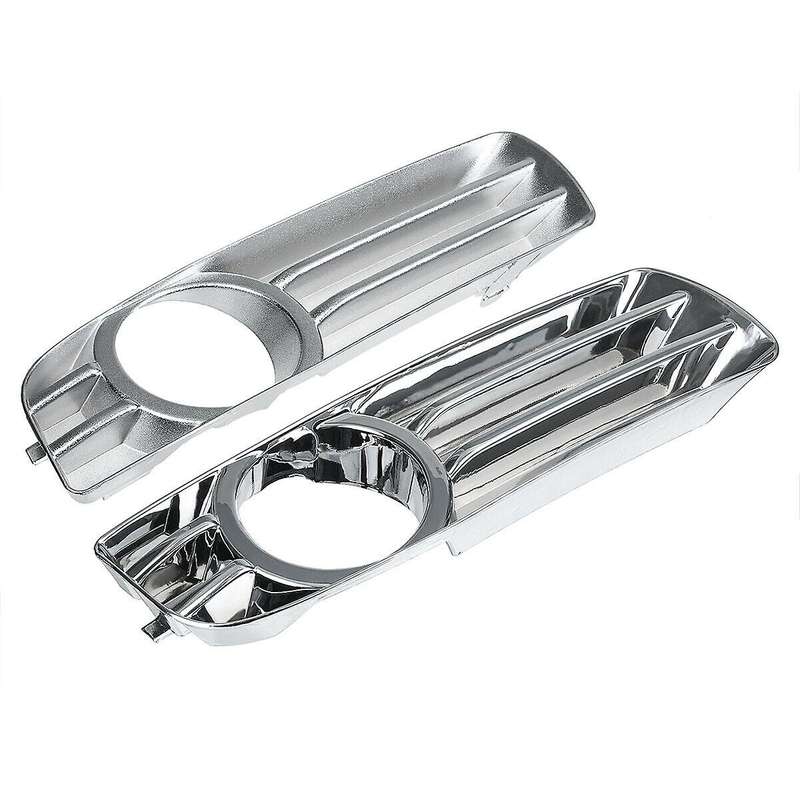 2Pcs Chrome Front Bumper Fog Light Driving Lamp Trim Cover for 300 2005-2010