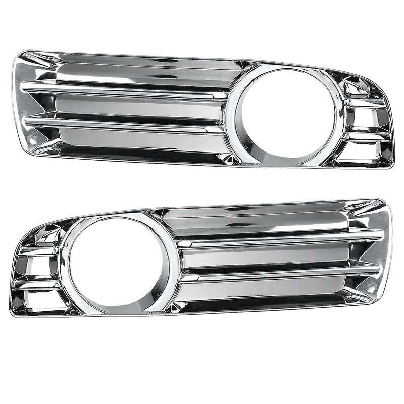 2Pcs Chrome Front Bumper Fog Light Driving Lamp Trim Cover for 300 2005-2010