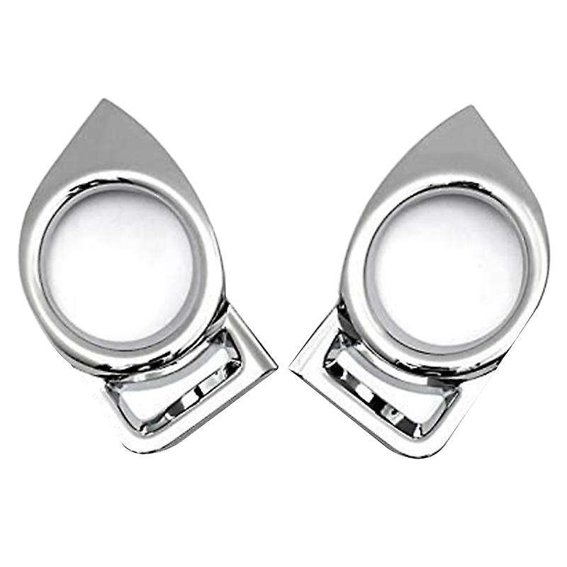 2Pcs Chrome Front Fog Light Cover Trim for 2014-2016
