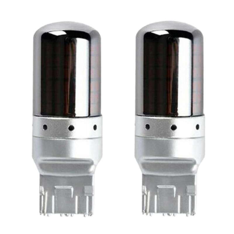 2pcs Chrome 7440 T20 144smd Canbus Error Free Led Lamp Bulb Turn Signal Light