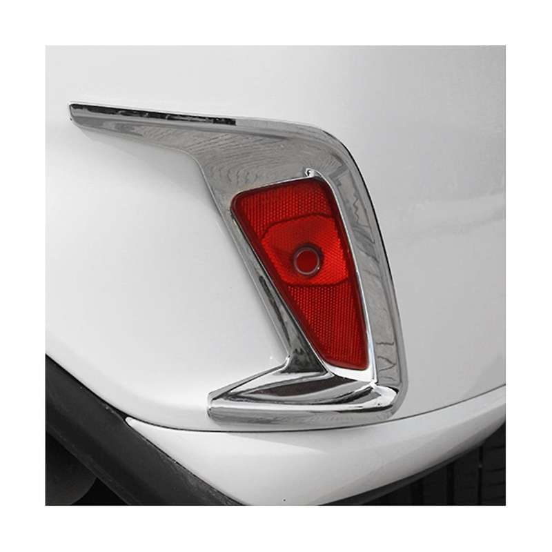 2pcs Chrome Rear Fog Light Lamp Frame Cover Trim for Focus Mk4 Sedan 2019-2020