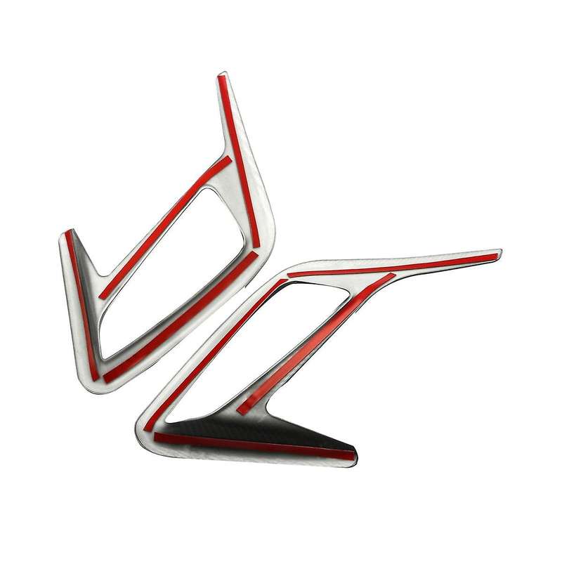 2pcs Chrome Rear Fog Light Lamp Frame Cover Trim for Focus Mk4 Sedan 2019-2020