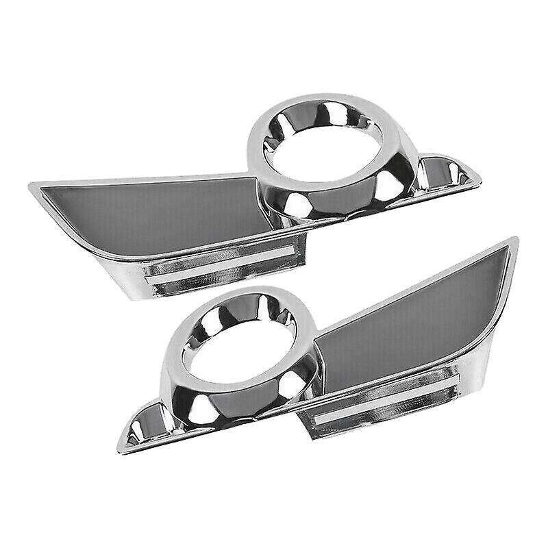 2Pcs Chrome Front Fog Light Cover Trim for 2017 2018 2019