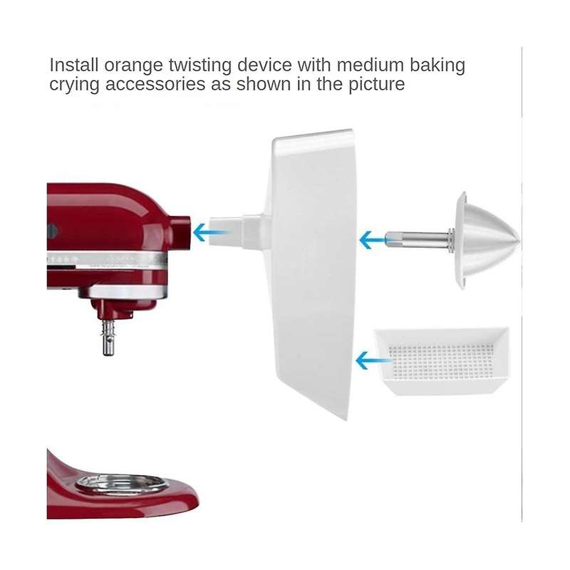 2pcs Citrus Attachment for Stand Mixers (4.5qt/5qt) Juicer Stand Mixer Attachment Reamer Dishwasher