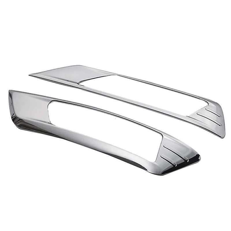 2Pcs Chromium Styling Car Front Fog Lamp Trim for Note E12 SUS304 Car Stickers Decoratie Accessories