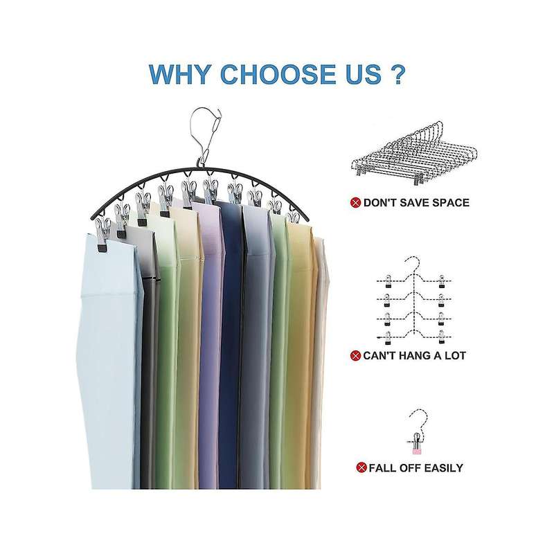 2pcs Clothes Drying Hanger Windproof Clips Sock Laundry Airer Hanger Underwear Socks Holder