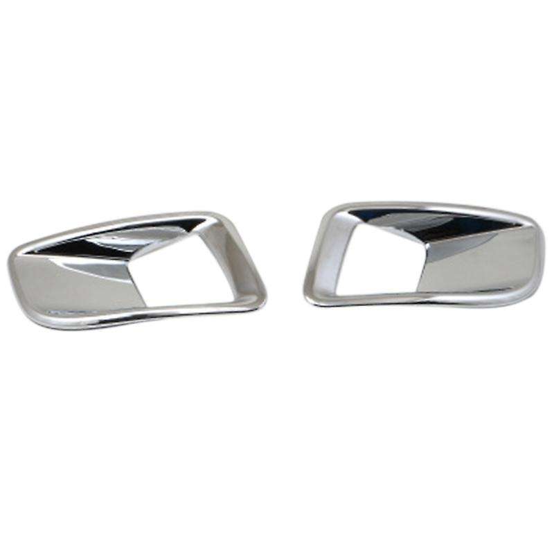 2Pcs Chrome-Plated Rear Fog Lamp Decorative Cover for 3008 GT 2016 2017 Accessories