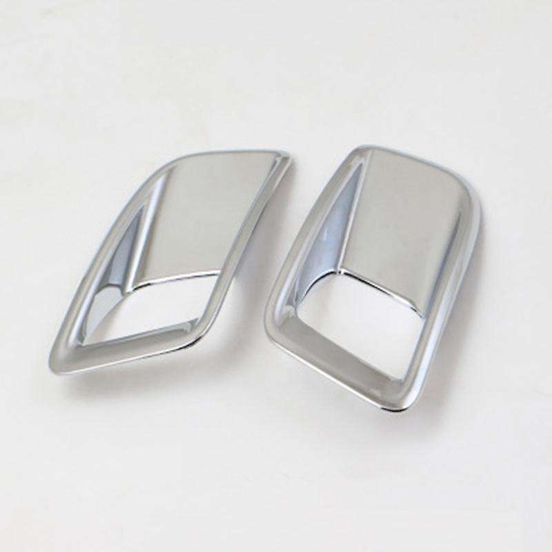 2Pcs Chrome-Plated Rear Fog Lamp Decorative Cover for 3008 GT 2016 2017 Accessories