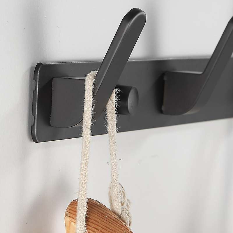 2Pcs Coat Hooks for Wall and Door Stable Coat Rack Rail Wall Coat Rack Towel Hook for Bathroom Kitch