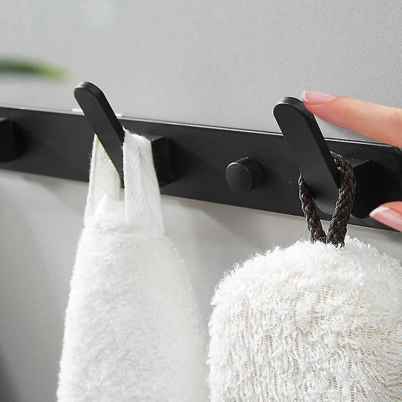 2Pcs Coat Hooks for Wall and Door Stable Coat Rack Rail Wall Coat Rack Towel Hook for Bathroom Kitch