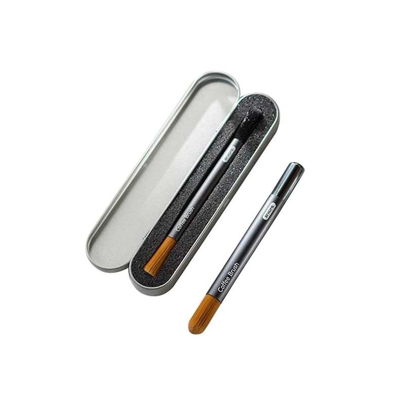 2pcs Coffee Grinder Cleaning Brush Espresso Coffee Grinder Brush Cleaning Tools Aluminum Handle Du