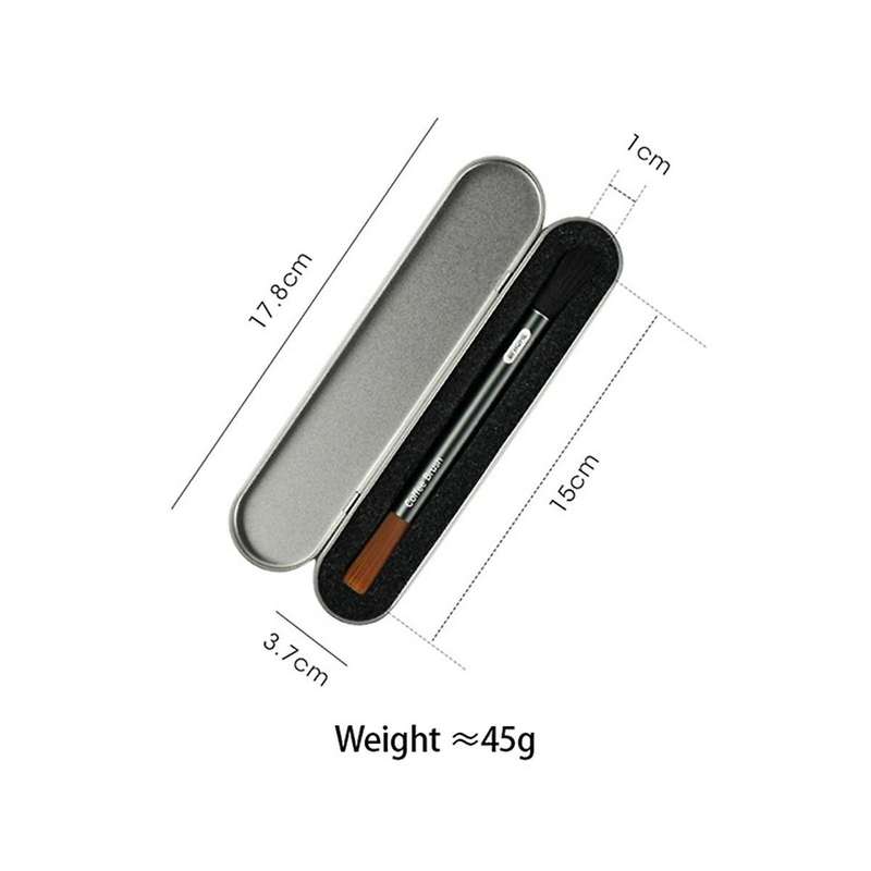 2pcs Coffee Grinder Cleaning Brush Espresso Coffee Grinder Brush Cleaning Tools Aluminum Handle Du