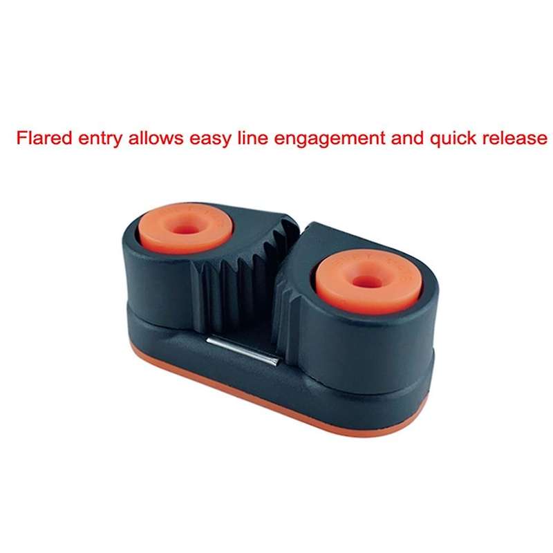 2Pcs Composite 2 Row Ball Bearing Cam Cleat Pilates Equipment Marine Boat Fast Entry Rope Wire Sailb