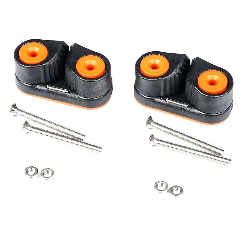 2Pcs Composite Row Ma Tic Ball Bearing Cam Cleat Marine Boat Fast Entry Rope Cam Cleat