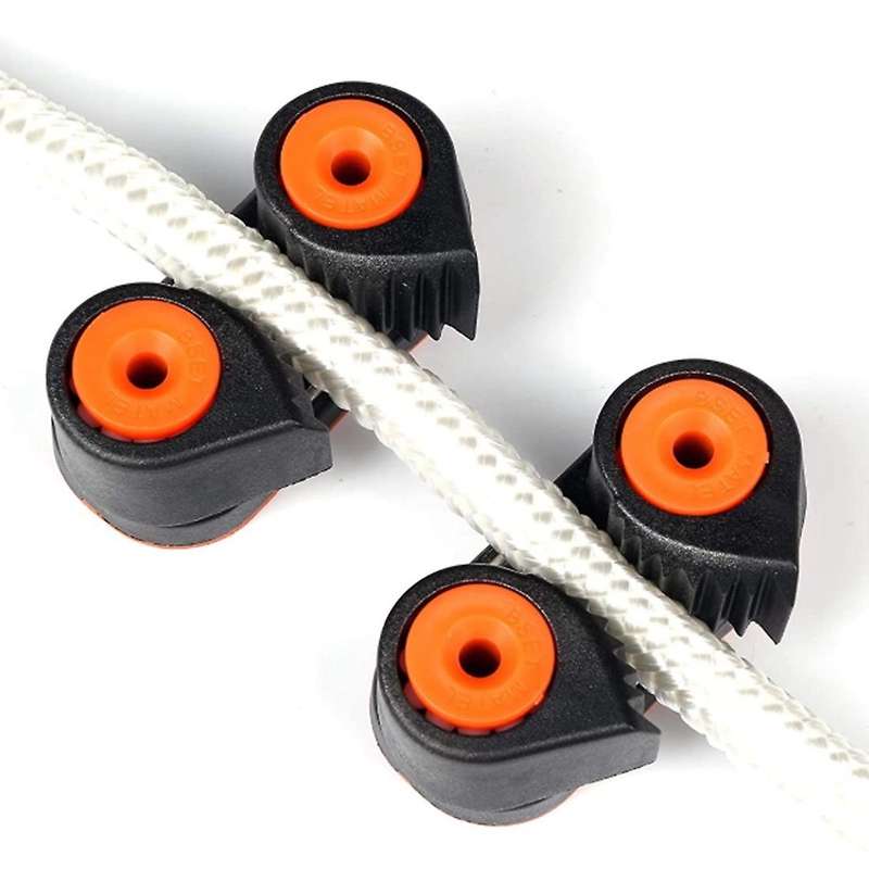 2Pcs Composite Row Ma Tic Ball Bearing Cam Cleat Marine Boat Fast Entry Rope Cam Cleat