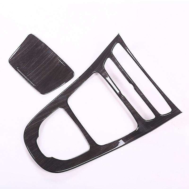 2Pcs Console Gear Panel Frame Console Gear Shift Panel Cover Trim for E-Class W213 2016 2017 2018