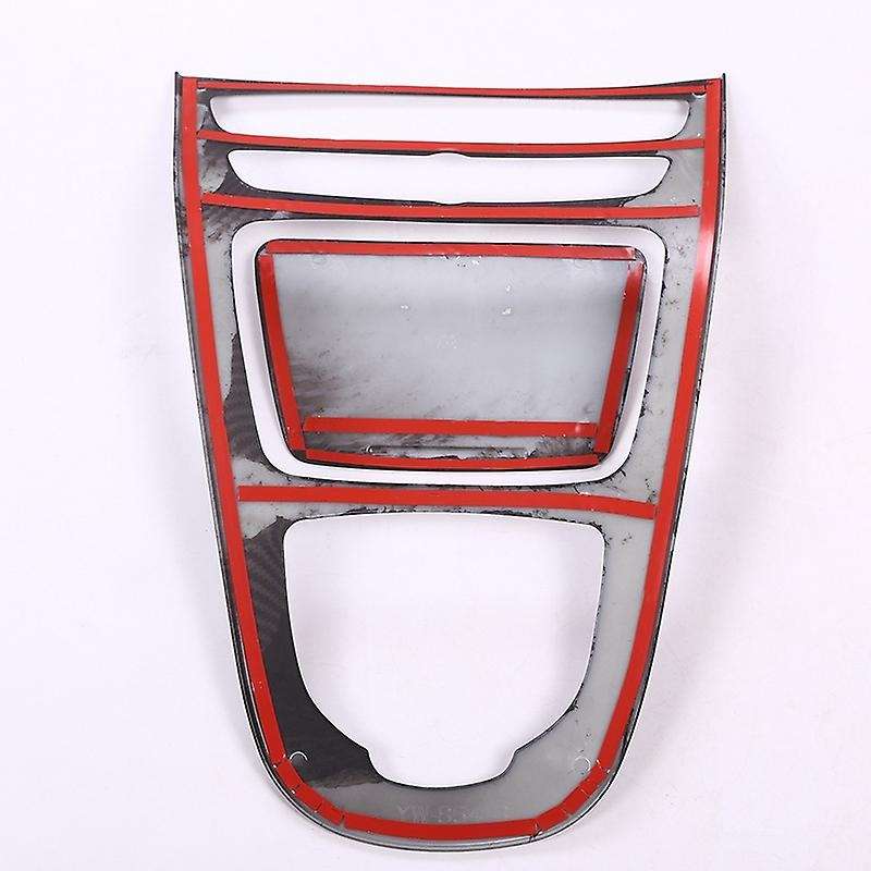 2Pcs Console Gear Panel Frame Console Gear Shift Panel Cover Trim for E-Class W213 2016 2017 2018