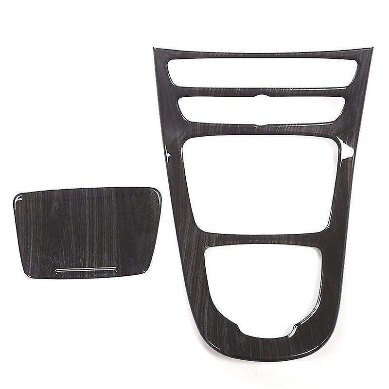 2Pcs Console Gear Panel Frame Console Gear Shift Panel Cover Trim for E-Class W213 2016 2017 2018