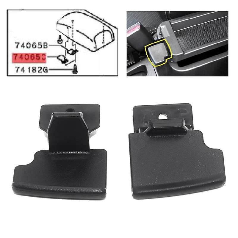 2pcs Console Armrest Lid Latch Lock Cover Armrest Box Lock for Asx 8011a408 8011a409
